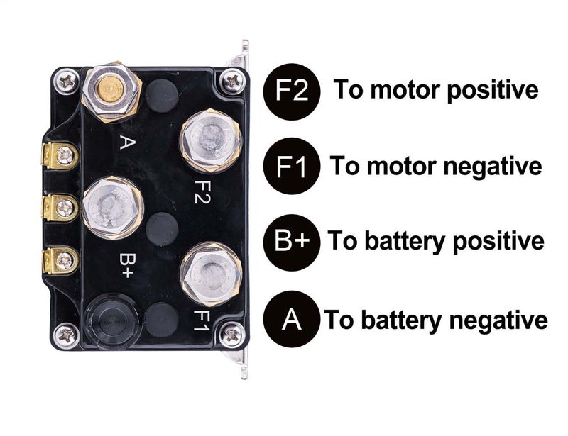 SINOKING 12V 500A Winch Solenoid Relay Contactor Heavy-Duty IP67 Replacement for 8000-15000 lbs Winch, Universal Relay Switch Box for ATV UTV SUV Truck - Image 5